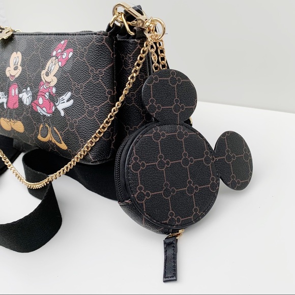 Disney Mickey & Minnie Mouse 3 Piece Crossbody - Picture 6 of 9